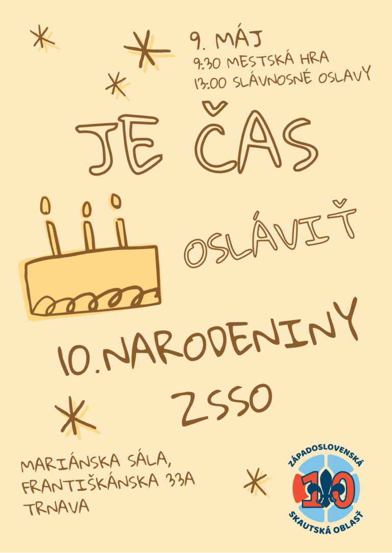 Je čas osláviť 10.te narodeniny ZSSO!